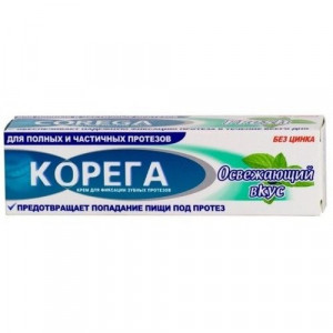 КОРЕГА КРЕМ Д/ФИКС. ЗУБ.ПРОТЕЗОВ 40Г. ОСВЕЖ. ВКУС [COREGA]