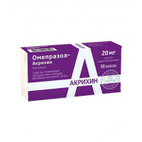 ОМЕПРАЗОЛ-АКРИХИН 20МГ. №30 КАПС. КШ/РАСТВ. /АКРИХИН/