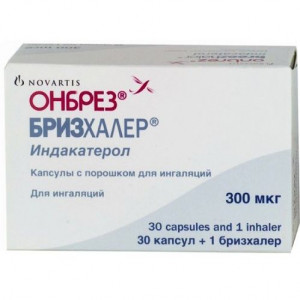 ОНБРЕЗ БРИЗХАЛЕР 300МКГ. №30 КАПС. Д/ИНГ. +УСТР-ВО Д/ИНГ. /НОВАРТИС/