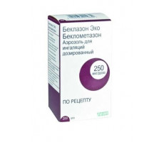 БЕКЛАЗОН ЭКО 250МКГ/ДОЗА 200ДОЗ №1 АЭРОЗОЛЬ Д/ИНГ. БАЛЛОН /НОРТОН/