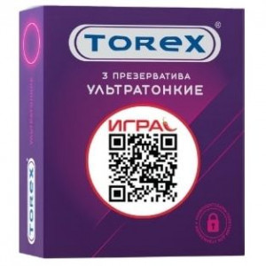 ТОРЕКС ПРЕЗЕРВАТИВ УЛЬТРАТОНК. №3 [TOREX]